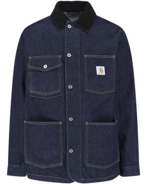 Carhartt Warren Denim Chore Coat - Blue