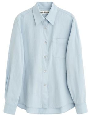 Our Legacy Forever Patch-Pocket Shirt - Blue