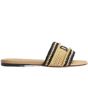 Dior Iviera Woven Slide - Metallic