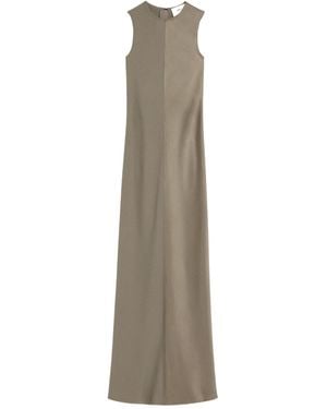 Ami Paris Long Straight Dress - Natural