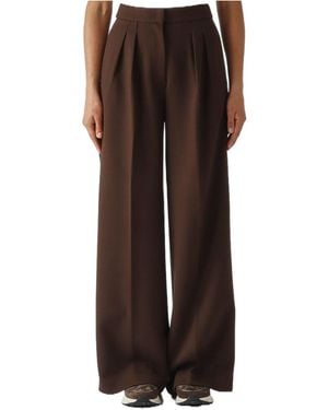 Max Mara Mmlsponda Side-Stripe Pants - Brown