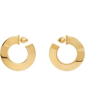 Alaïa Alaïa Small Blade Hoop Earrings - Metallic