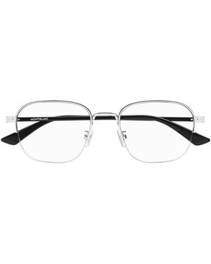 Montblanc Eyewear Rectangle Frame Glasses - White