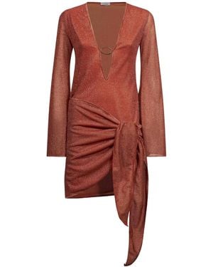 Oséree Lace-Up Mini Dress - Red
