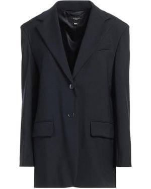Weekend by Maxmara Minimalist Single-Breasted Blazer - Blue