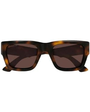 Gucci Eyewear Rectangular Frame Sunglasses - Multicolor