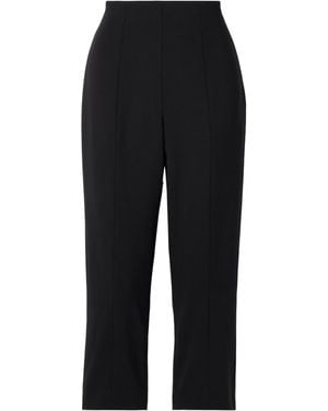 Carolina Herrera Wool Blend Capri Pants - Black