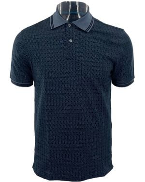 dunhill Buckle Short-Sleeved Polo Shirt - Blue