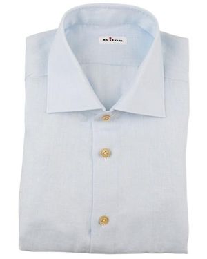 Kiton Button-Down Shirt - Blue