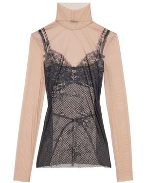 Balenciaga Trompe-L'Oeil Lingerie Top - Black