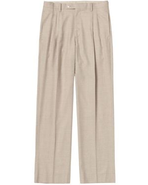 AURALEE Logo Casual Pants - Natural