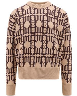 Palm Angels Monogram Knitted Jumper - Multicolour