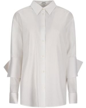 Loewe Shirt With Layered Long-Sleeves - White