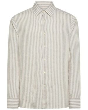 Seventy Striped Linen Shirt - White