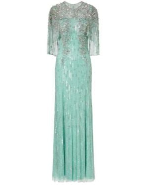 Jenny Packham Astra Embellished Gown - Green