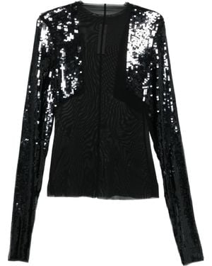 Rick Owens Long-Sleeved Cover-Up - Black