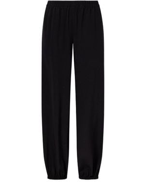 Nili Lotan Elastic Waist Casual Trousers - Black