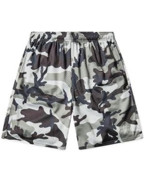 Stussy Wide-Leg Shorts - Grey