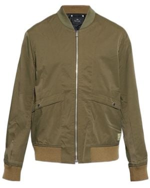 Paul Smith Ps Zip-Up Bomber Jacket - Green