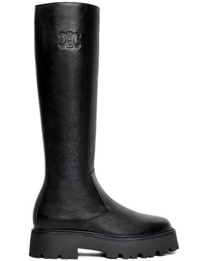 Celine Bulky Zipped Boot With Triomphe - Black
