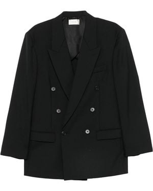 The Row Mazzy Double-Breasted Blazer - Black