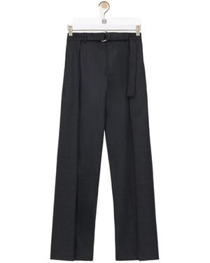 Loewe Belted Trousers - Grey