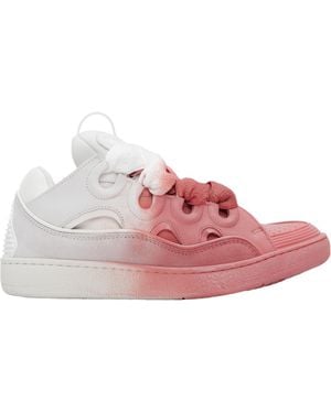 Lanvin Spray Curb Trainers - Pink