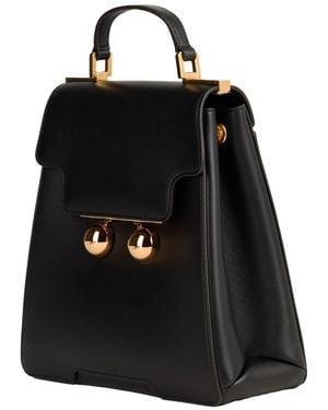 Marni Leather Twoway Backpack - Black