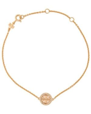 Tory Burch Icon Pavé 18Kt-Plated Bracelet - Metallic