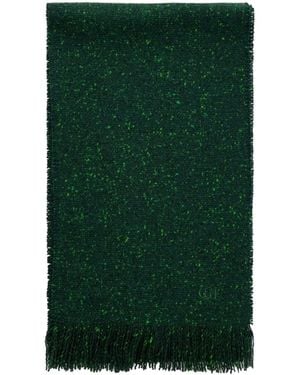 Gabriela Hearst Illumina Fringed Wool And Cashmere-Blend Scarf - Green
