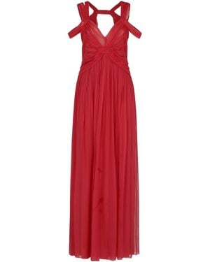 Alberta Ferretti Multi-Strap Maxi Dress - Red