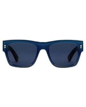 Gucci Square Frame Sunglasses - Blue