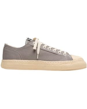 Maison Mihara Yasuhiro Past Sole Topstitched Trainers - Brown