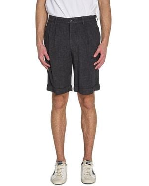 Barena Mid-Rise Bermuda Shorts - Black