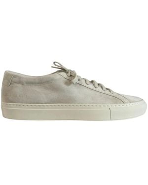 Common Projects Achilles Premium Lace-Up Trainers - Grey