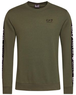 EA7 Logo Long-Sleeved Jumper - Green