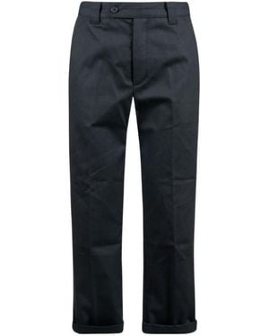 KENZO Straight-Leg Cropped Pants - Blue