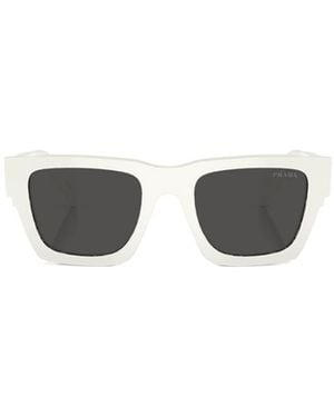Prada Eyewear Square Frame Sunglasses - White