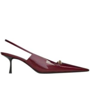 Saint Laurent Carine Slingback Court Shoes - Purple