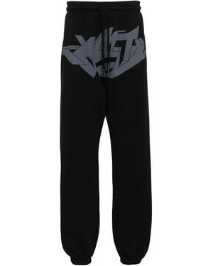 Marcelo Burlon Graphic Print Trousers - Black