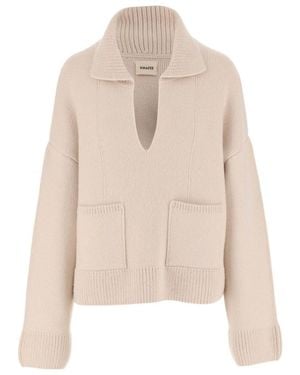 KHAITE The Fauna Cashmere Jumper - Natural
