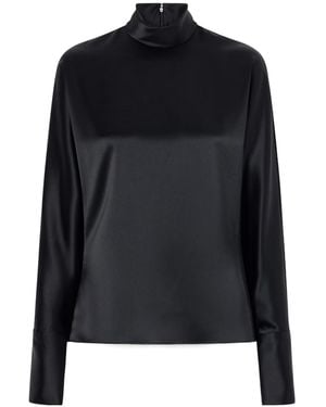 Galvan London Phoenix Satin Shirt - Black