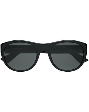 Saint Laurent Eyewear Sl 798 Round Butterfly Frame Sunglasses - Black