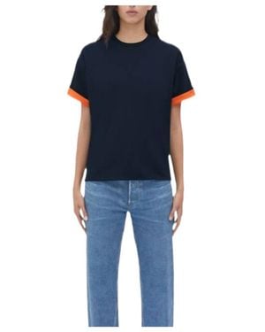 Bottega Veneta Double Plain T-Shirt - Blue