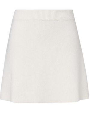 Lisa Yang Clare High-Rise Cashmere Miniskirt - White