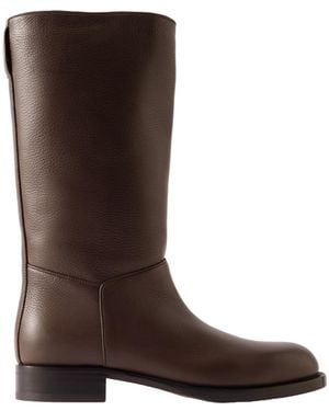 The Row Nobilis Ankle Boots - Brown