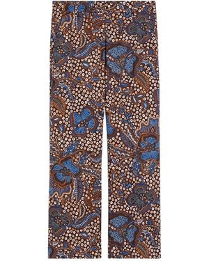 Weekend by Maxmara High-Waisted Casual Pants - Blue