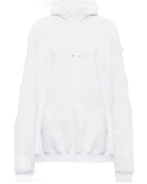 Vetements Drawstring Hoodie - White