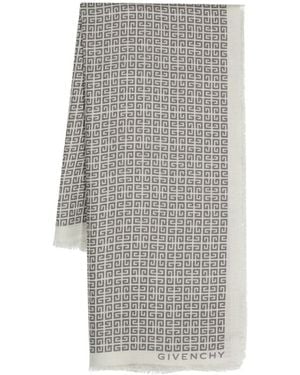 Givenchy Full-Length Logo Scarf - Grey