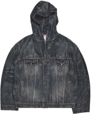 Acne Studios Hooded Buttoned Jacket - Grey